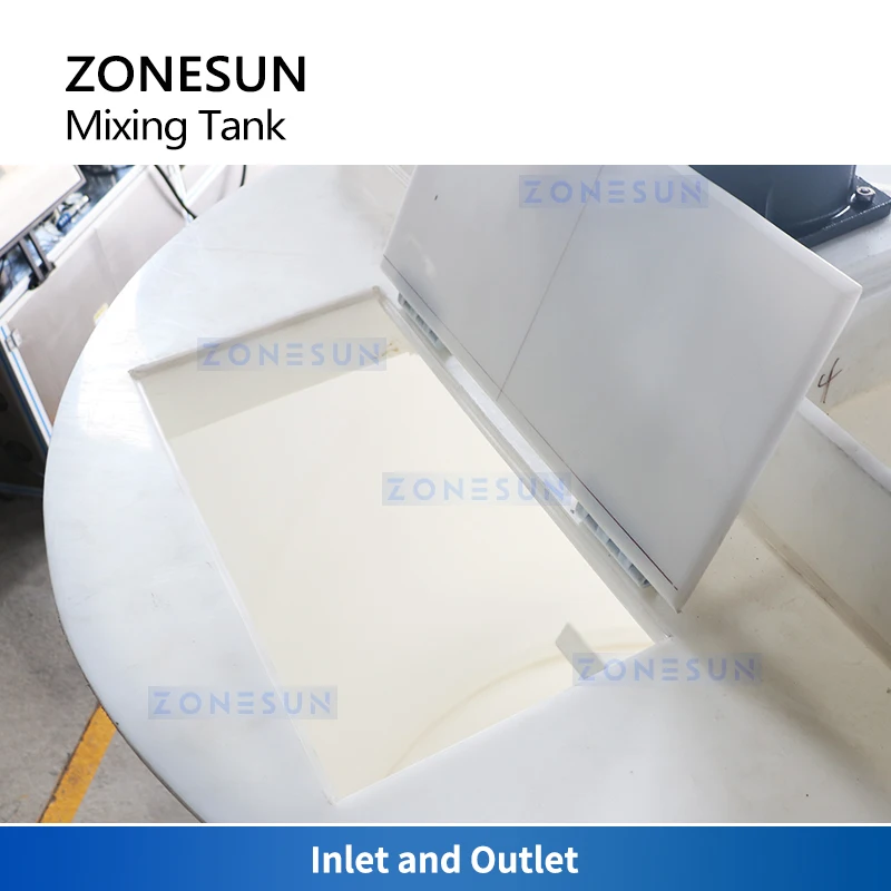 ZONESUN Хіміческий смесительный резервуар с мешалкой Промышленный блендер из