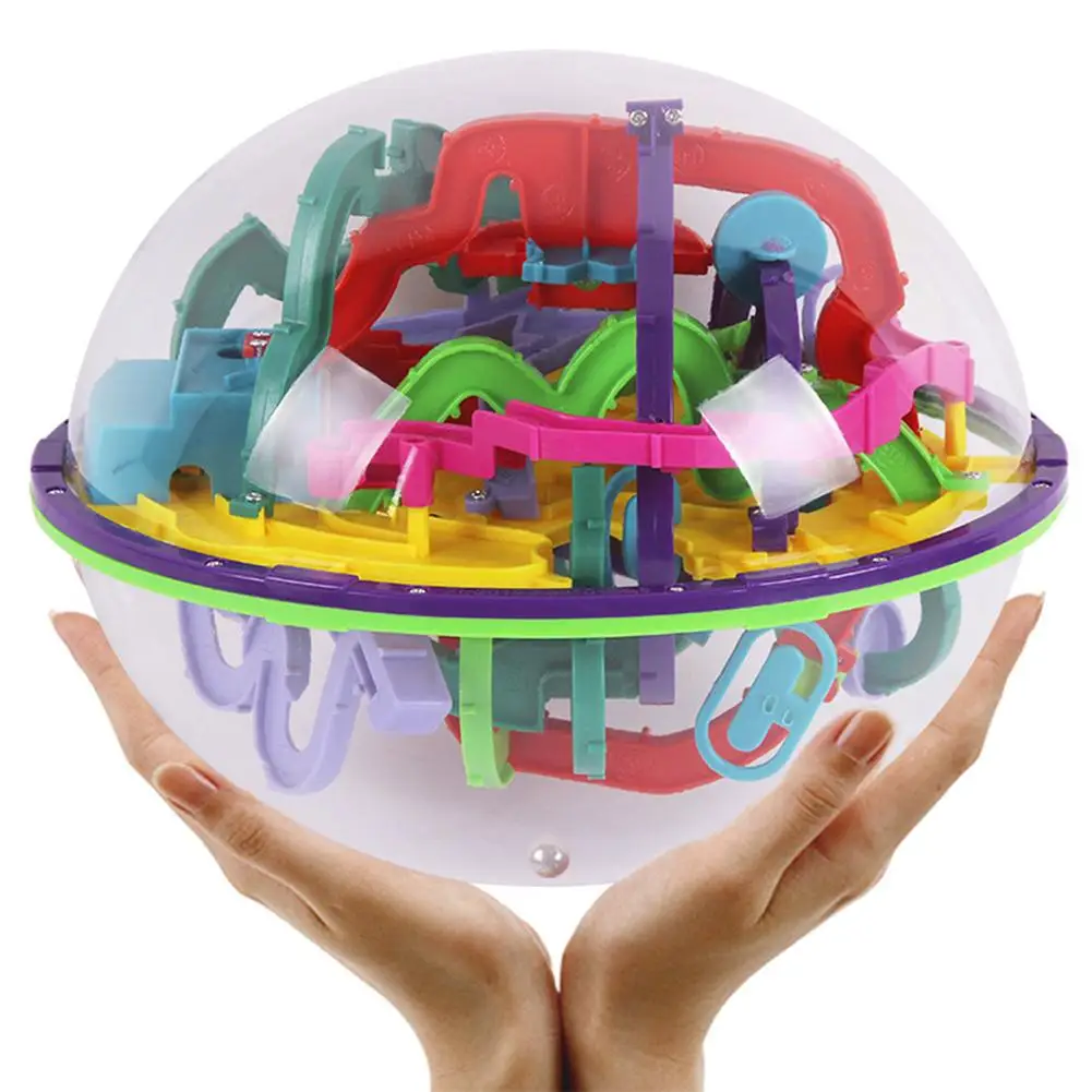 

299 Challenging Levels Magic 3D Maze Ball Interesting Labyrinth Puzzle Game Globe Toys