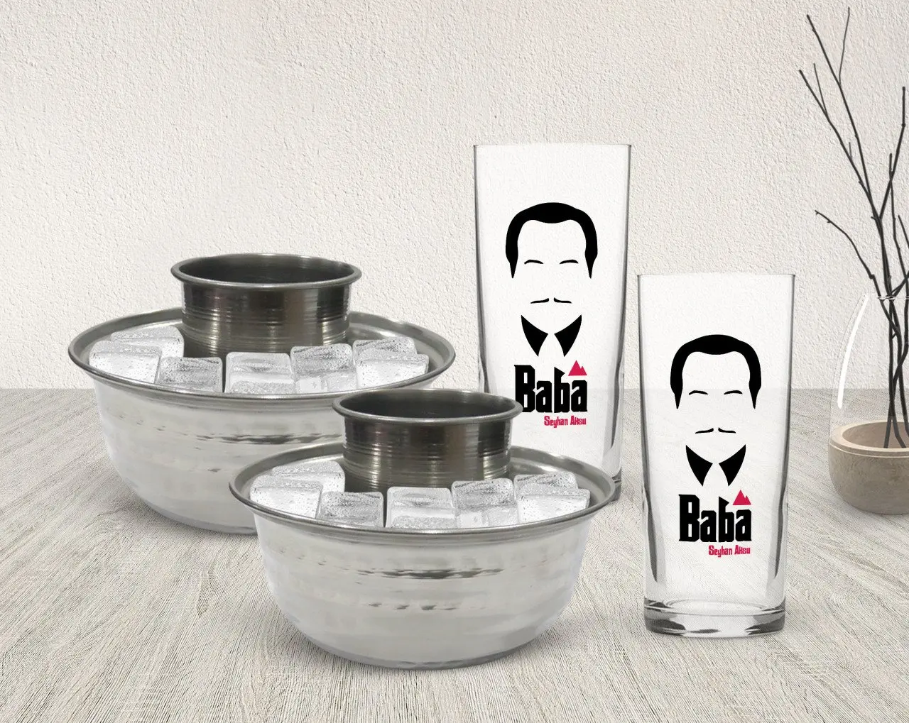 

При индивидуальном заказе Крестный отец, дизайн с двумя Arrack чашки и Агл-я заказать Seti-12 специальная конструкция друзей подарок для влюбленн...