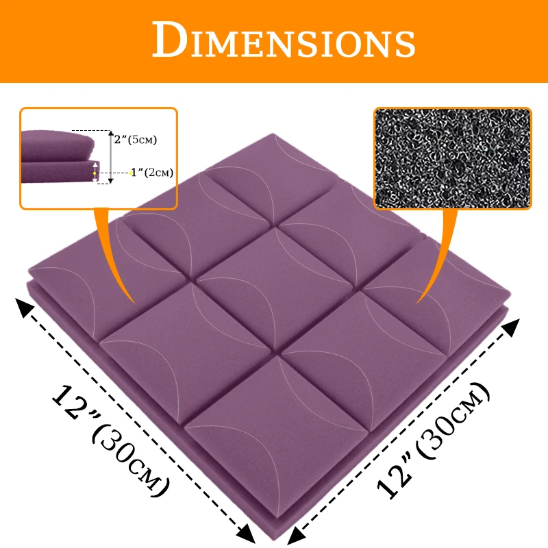 Звуковая панель TOUO 6/12/24 шт. для игровой комнаты домашней студийной записи с