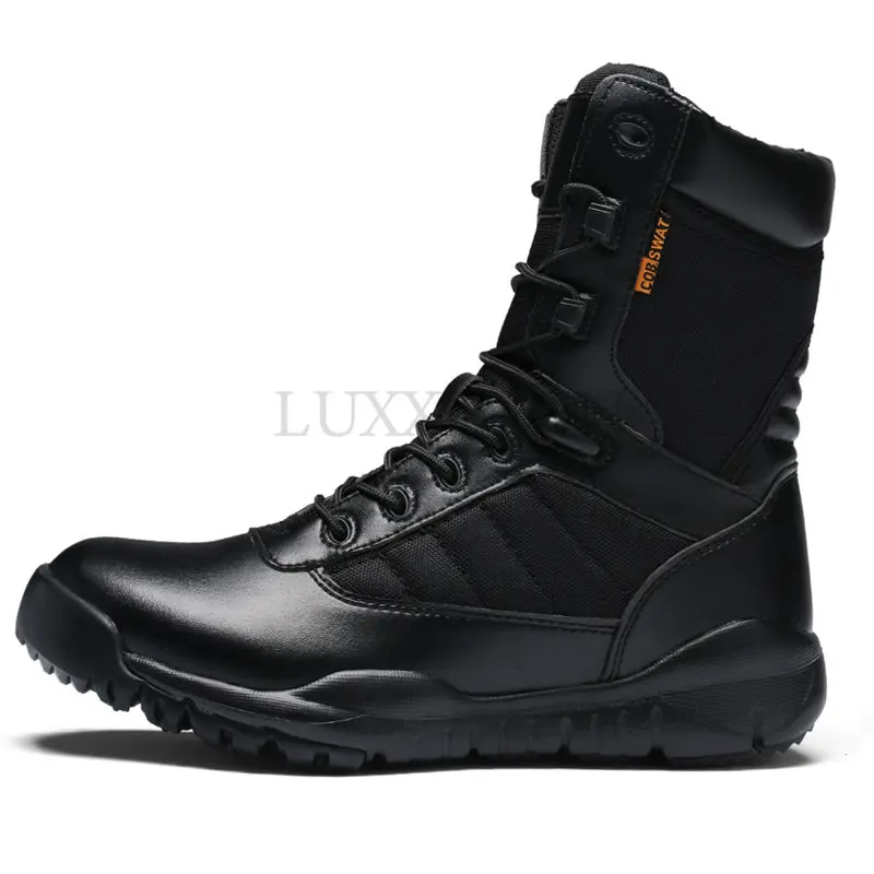 

Military Tactical Men Boots Spring Black Special Forces Combat Outdoor Field Boot Breathable Anti Collision Zapatillas Hombre