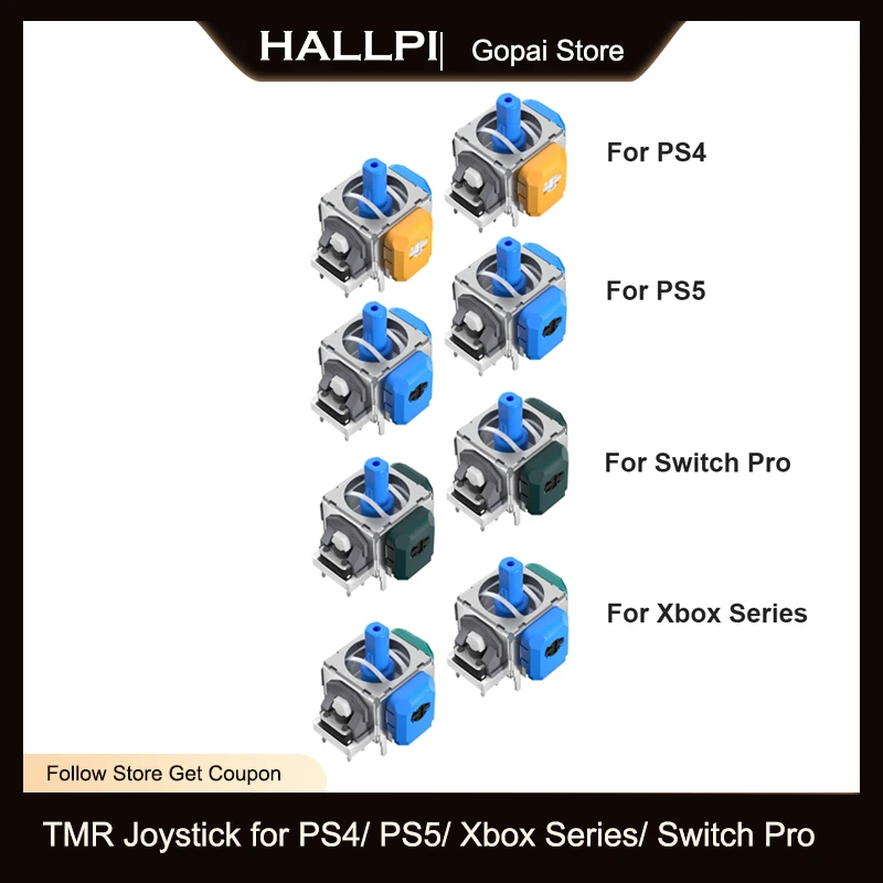 Электромагнитный джойстик HALLPI TMR для PS4 PS5 геймпад Switch Pro замена контроллера серии