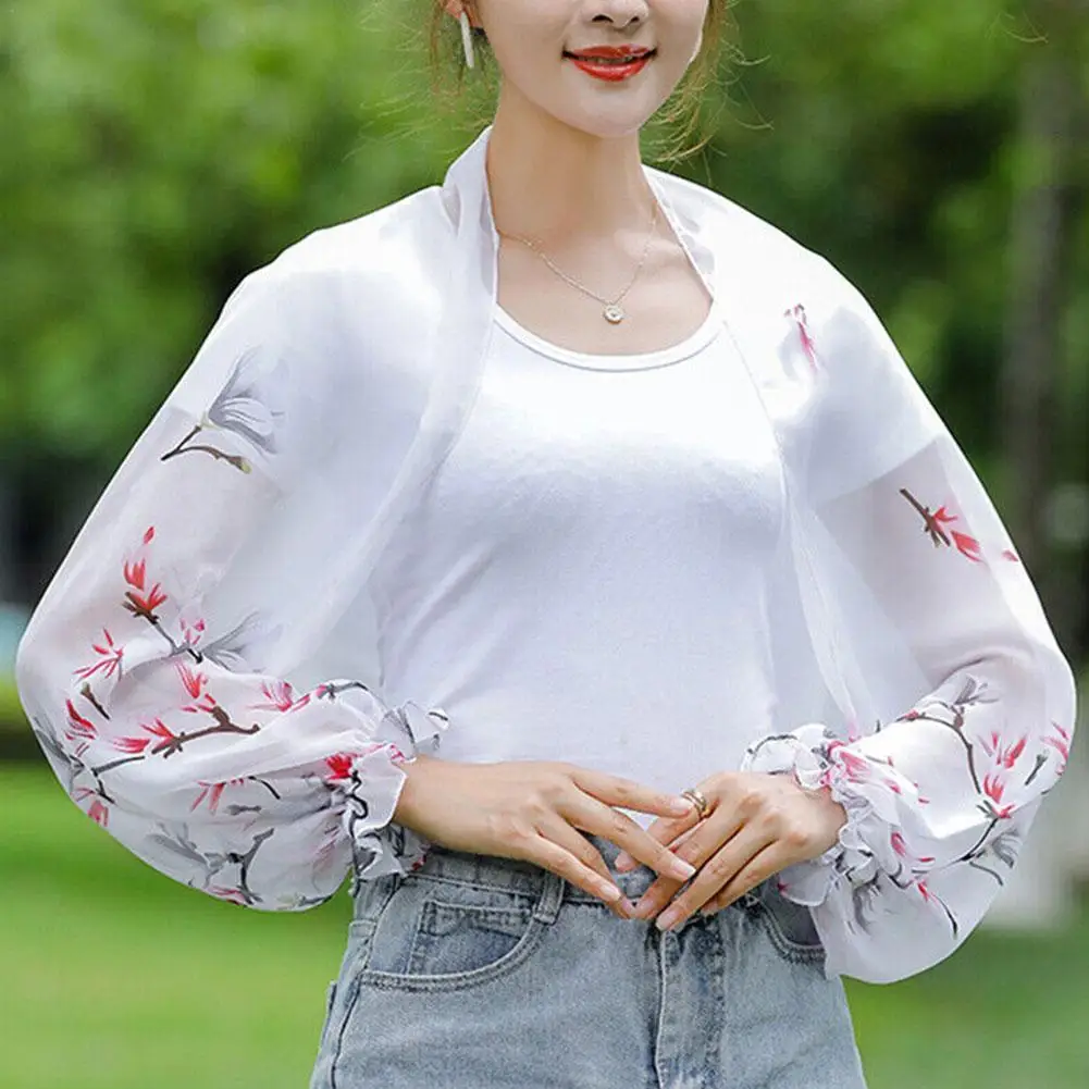 

Шифоновые нарукавники с защитой от солнца и УФ-лучей U1T5