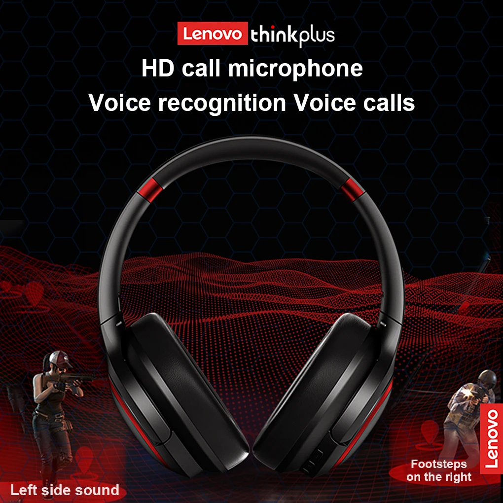 

2022 New Lenovo TH40 Wireless Headphone Bluetooth 5.0 HIFI Sound ANC Noise Reduction Foldable Music Sport Gaming Headset