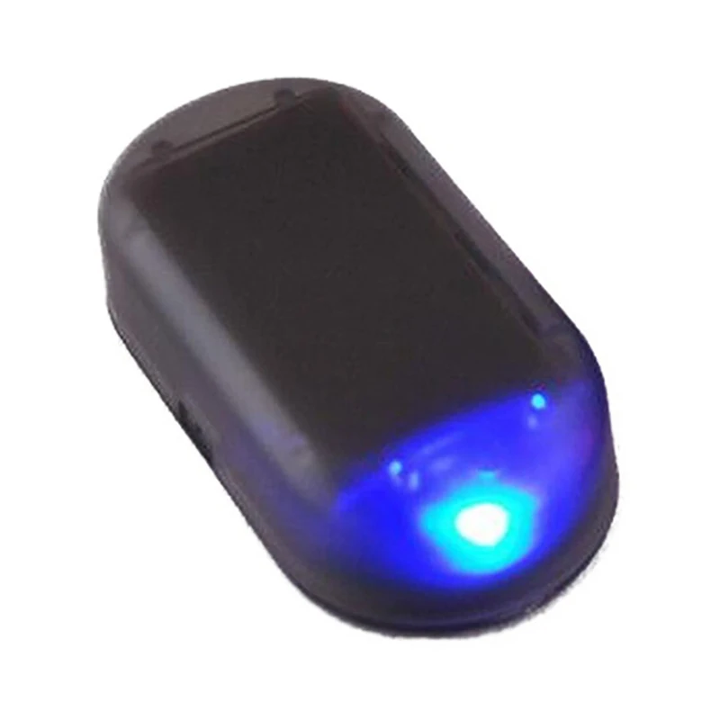 1Pcs Universal Car Led Light Security System Simulation Warning Theft Flash Blinking Solar Alarm Auto Interior Supplies - купить по