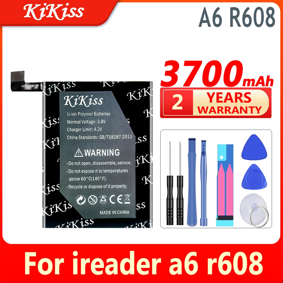 

3700mAh KiKiss 100% New Battery A6 R608 For ireader a6 r608 Digital Batteries