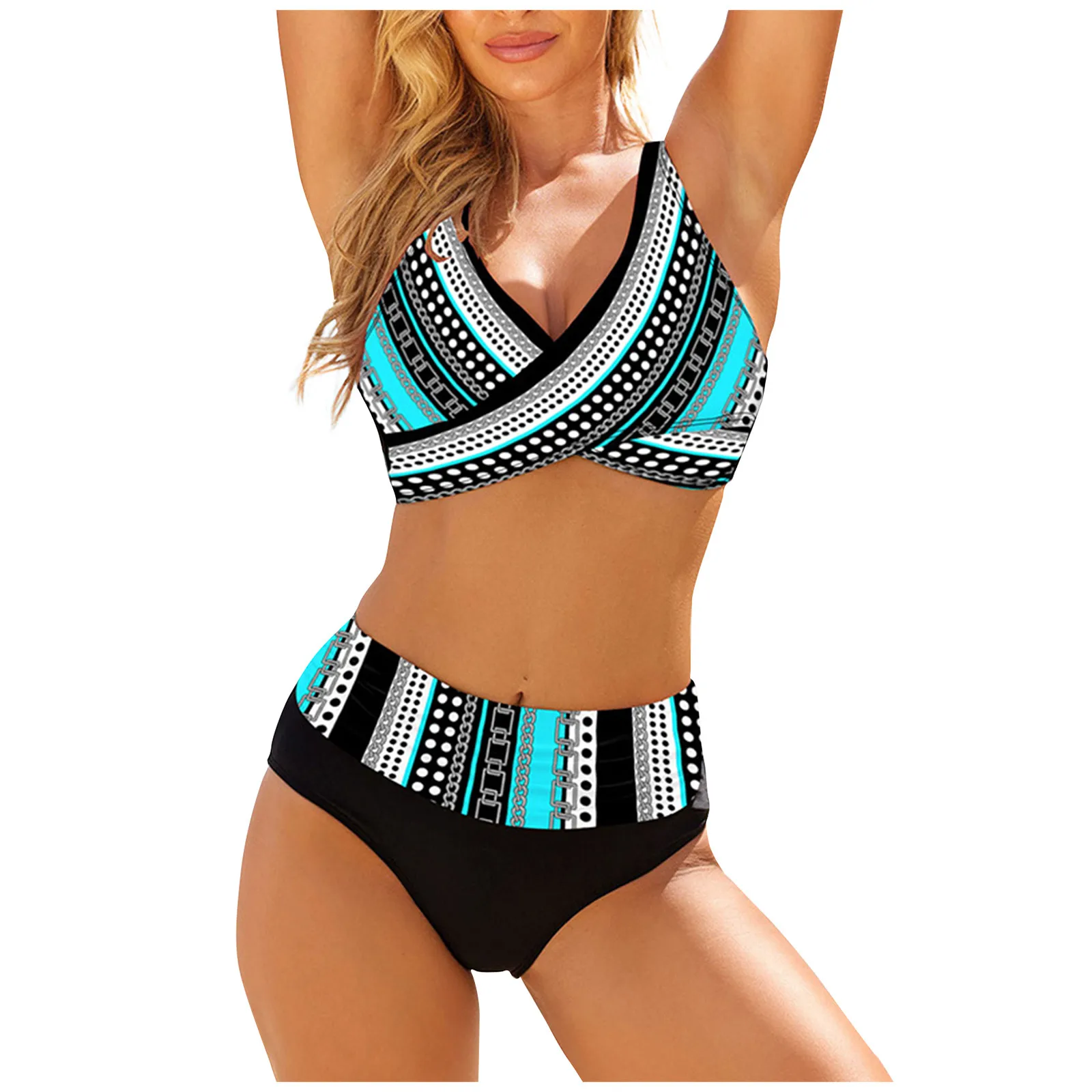 

Модная женская сексуальная однотонная облегающая женская одежда пляжный купальник-бикини женский комплект из 2 деталей 캐릭릭수수복 복