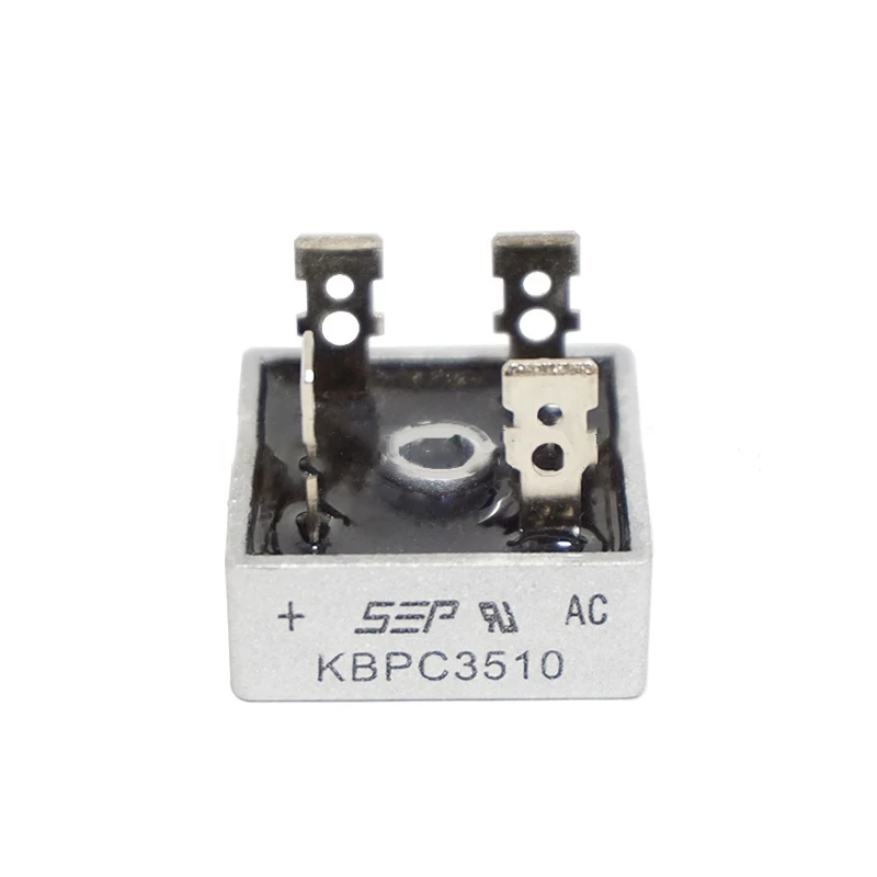 2 шт., однофазный выпрямитель KBPC 3510, оригинальный выпрямитель моста с интегральной схемой