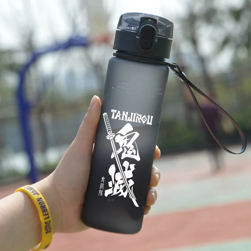 

Japanese Anime Demon Slayer Theme Water Bottle Cup Auto Open Cover Travel water Bottle Avenger