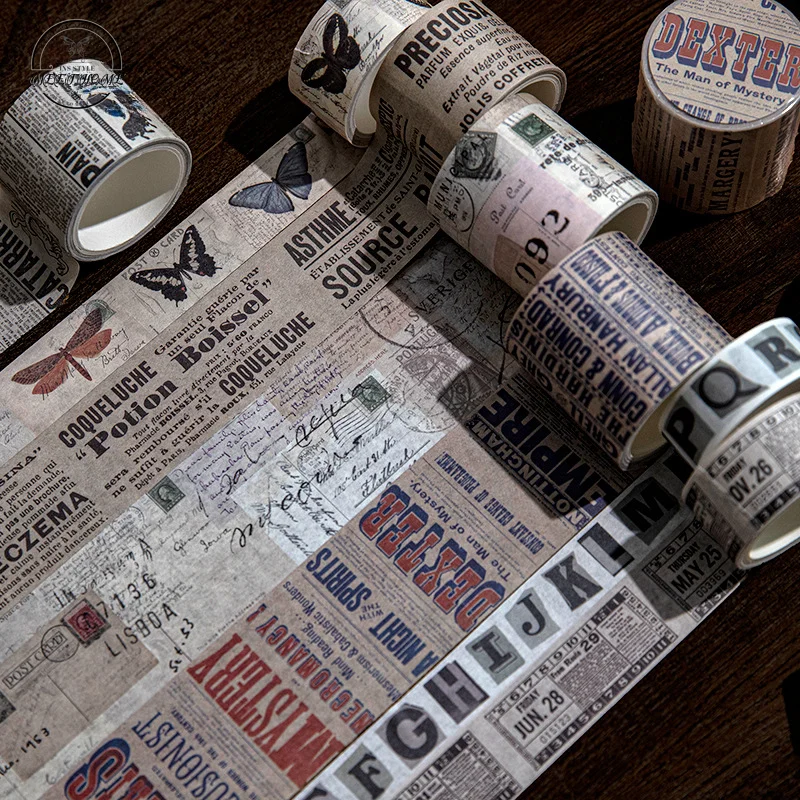 

Винтажная искусственная Васи-лента, старая газета, «сделай сам», материал для руководства, декоративная переработанная наклейка, изготовление декоративной бумаги