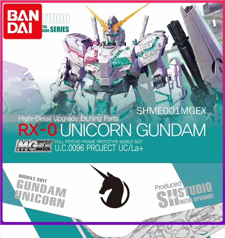 

SH STUDIO MGEX 1/100 Unicorn Gundam Etching Sheet Metal Detail Tonic