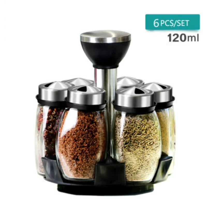 

Seasoning Kitchen Salt Pigs Rack Bottle Holder Flavouring Tank Shelf