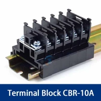 1pcs terminal post combination tbr card rail 10a crimp terminal baffle cbr cabinet fixtures 20a30a60a row 100a baffle
