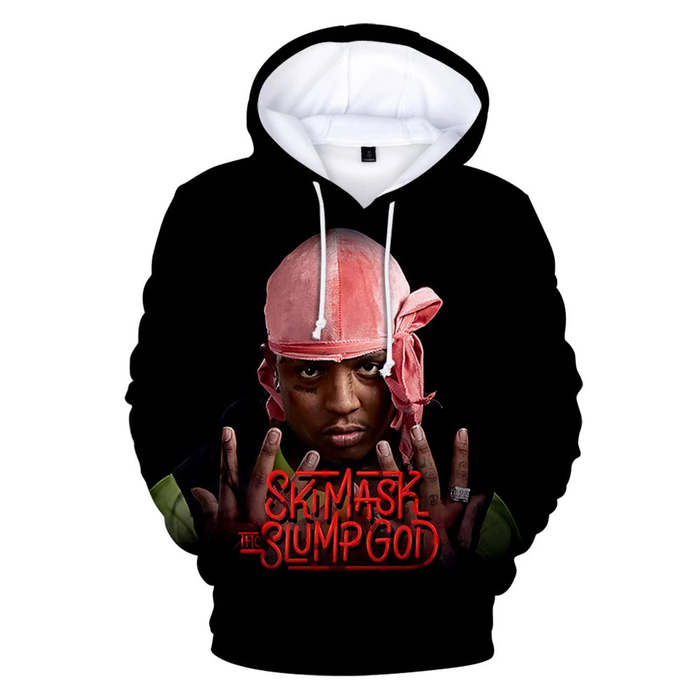 

2023 Лыжная маска THE SLUMP GOD толстовка с капюшоном для мужчин женщин повседневный 3D крутой Рэпер Хип-хоп модная женская верхняя одежда