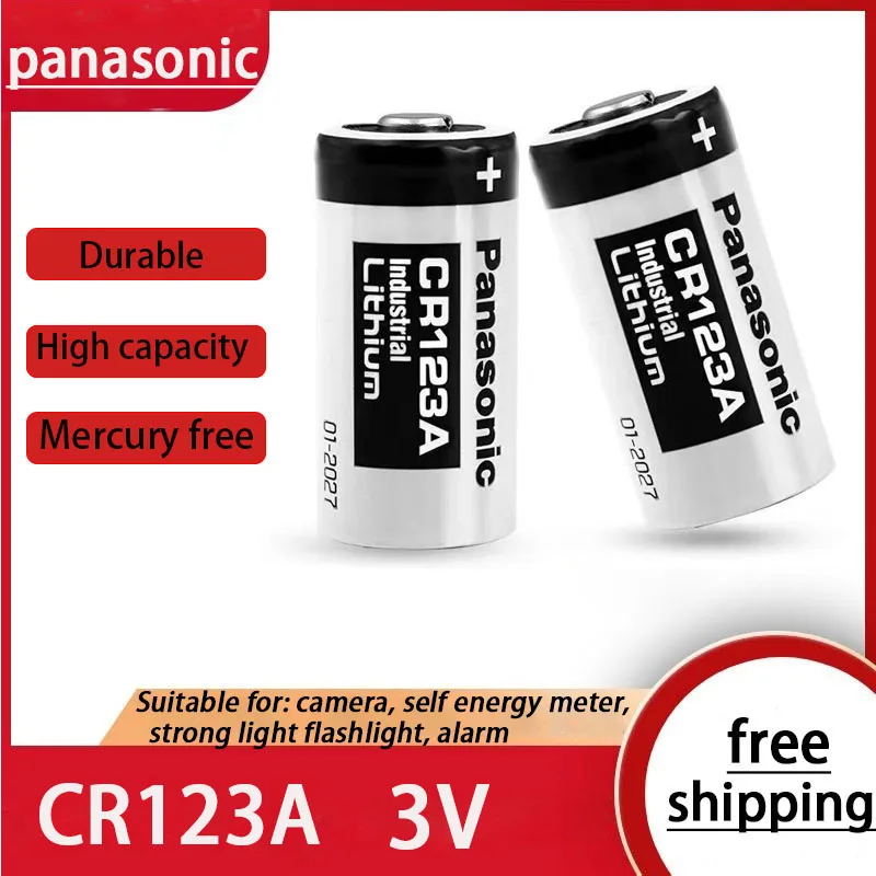 Orijinal Panasonic 123 lityum 3V Arlo kamera pil CR123A CR17345 DL123A EL123A 123A