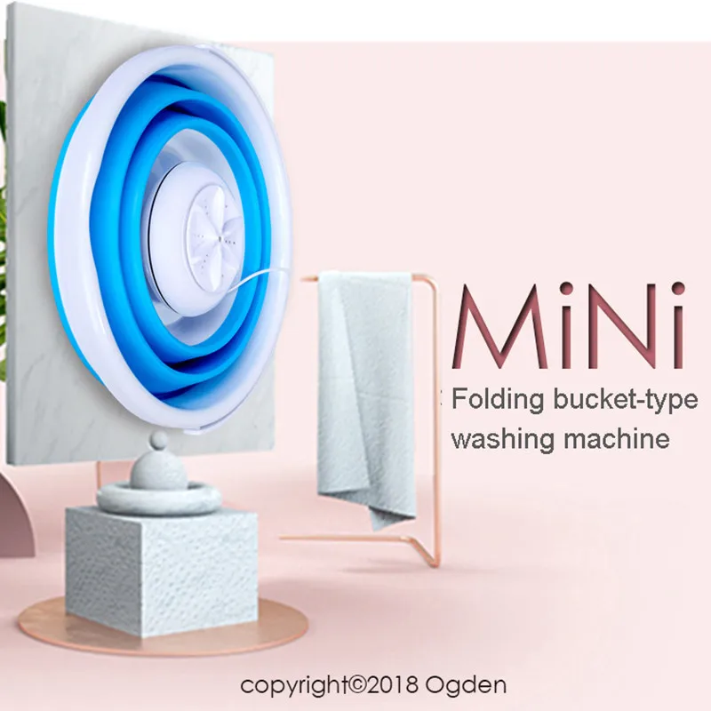 

Foldable Washing Machine Mini Portable Washing Machine USB Powered Folding Washing Machine For Home Travel Dormitory 2022 New