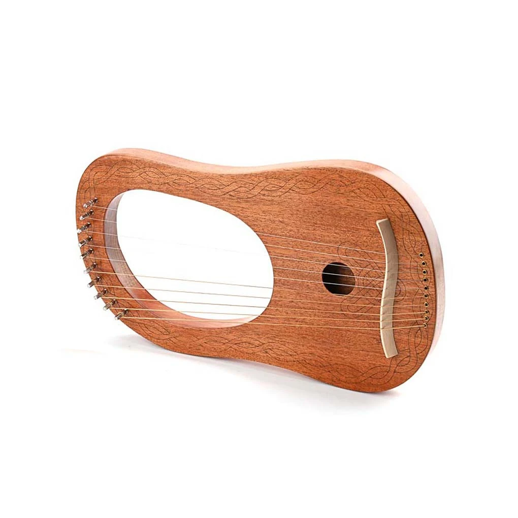 

16 струн Lyre Harp красное дерево Этническая игрушка традиционный музыкальный инструмент