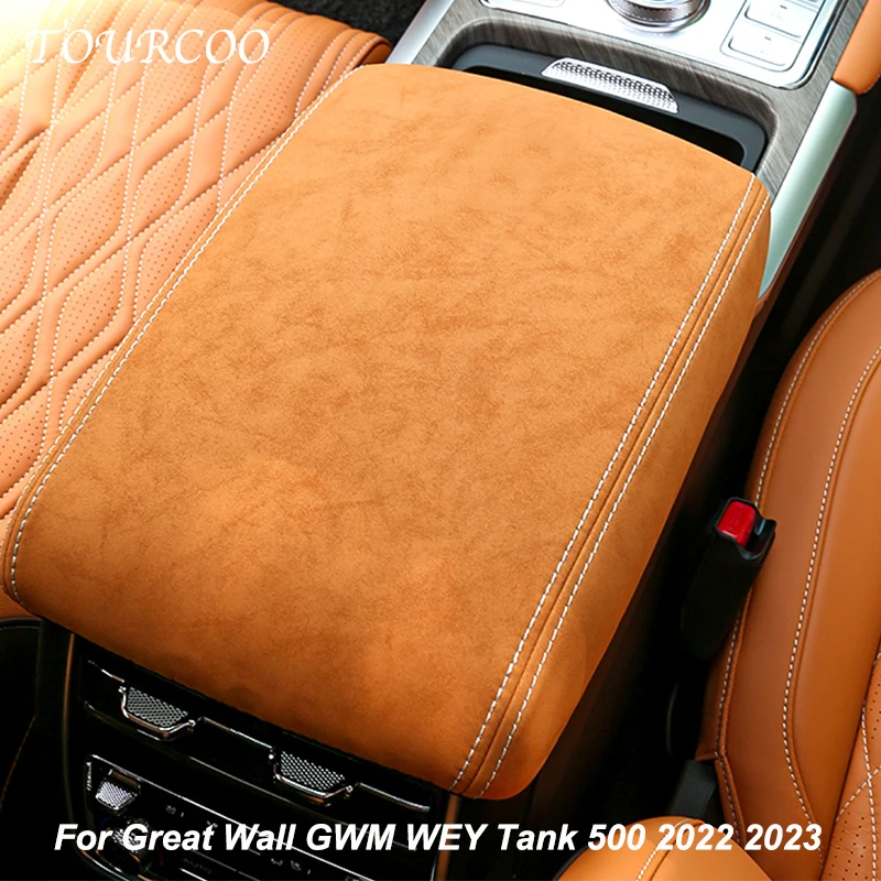 

For Great Wall GWM WEY Tank 500 2022 2023 Car Accessories Center Console Armrest Box Protective Cover Accessories