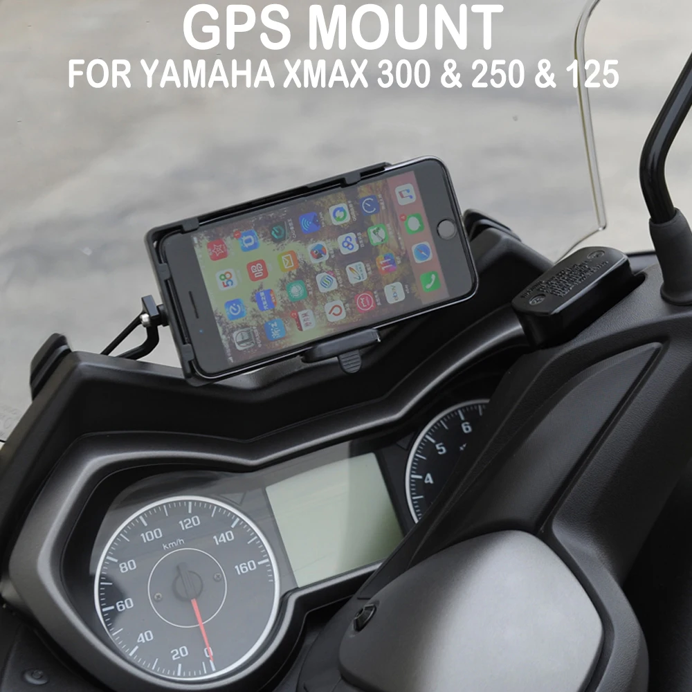 

For Yamaha XMAX 300 XMAX300 X MAX 300 250 125 Motorcycle Front Phone Stand Holder Smartphone Phone GPS Navigaton Plate Bracket