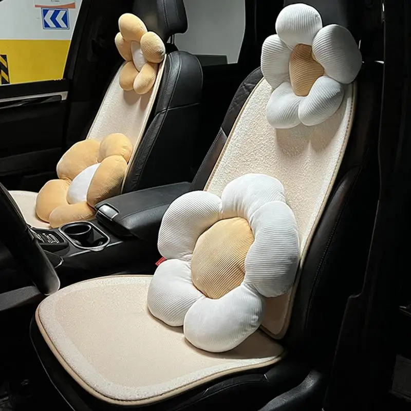 

Car Seat Cushion Lambswool Car Warm Non-Slip Seat Cushion Car Cushions With Front Cushion Cushion Pillow For Home Office Car
