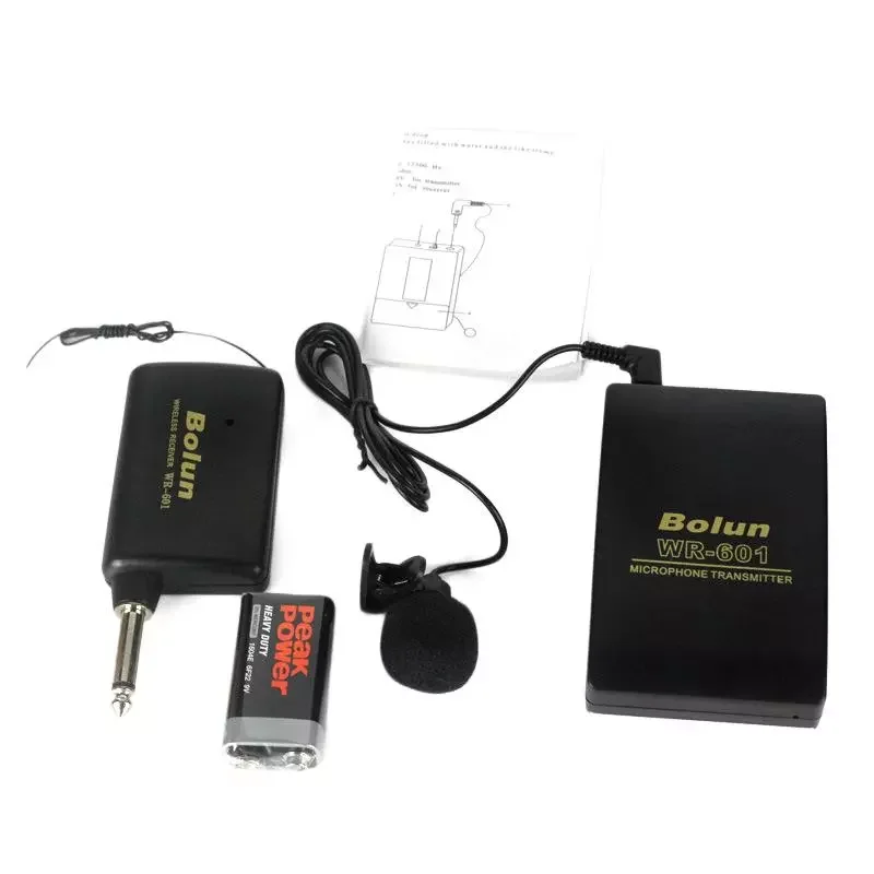 

NEW2023 R601 ireless icrophone IC onference eaching peech M ransmitter ollar lip ype icrophone peakers