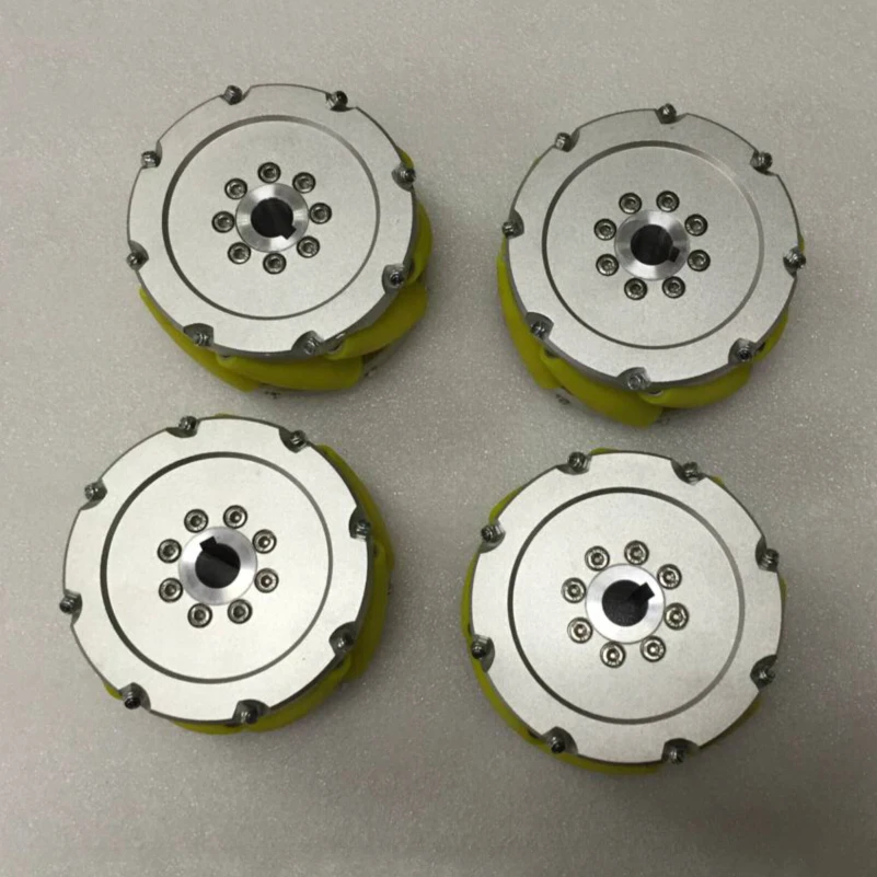 Колеса UniHobby Mecanum, 4 дюйма, тяжелые механические колеса 100 мм, промышленные колеса (2 левые, 2 правые)