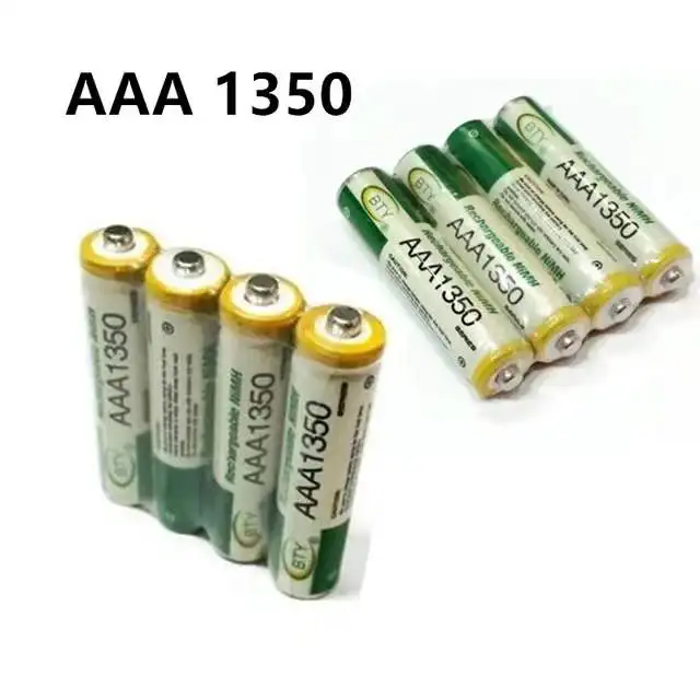 

2022 Новая батарея AAA1350 1800 мАч 3A перезаряжаемая батарея Ni-MH 1,2 в AAA батарея для часов, мышей, компьютеров, игрушек и т. д.