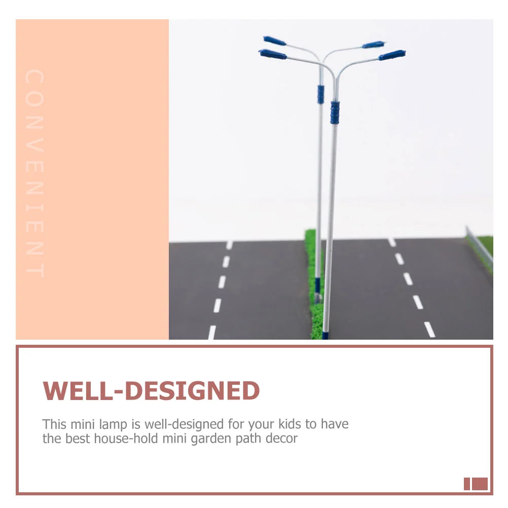 2 шт. миниатюрная модель железнодорожного фонаря уличный фонарь декор сцены