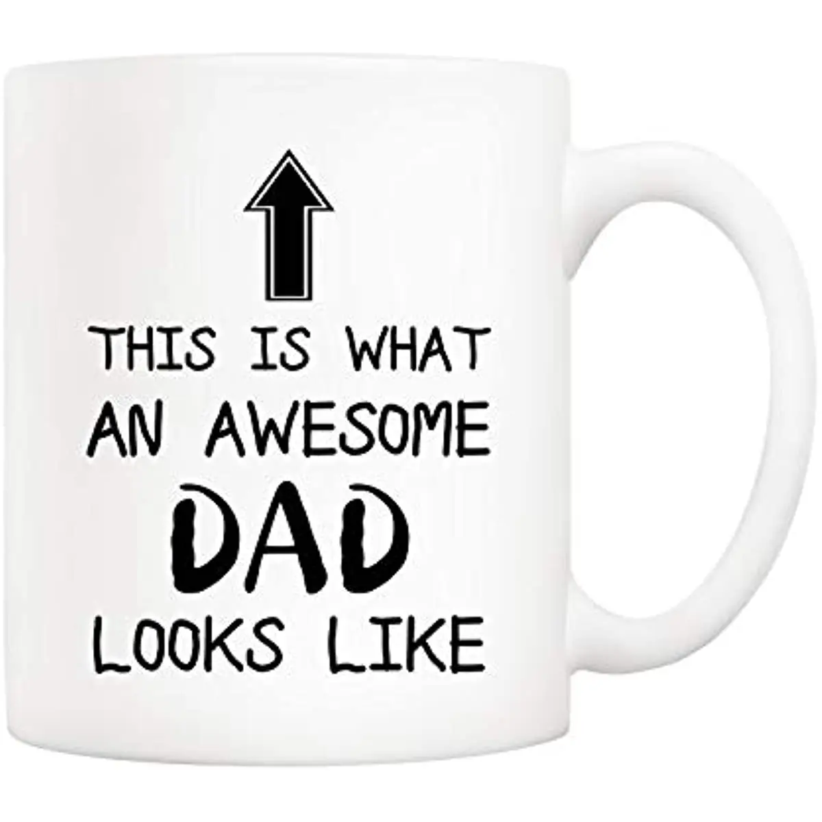 

Dad Coffee Mug, This Is What An Awesome Dad Looks Like Cups From Child Daughter Son Kids, Birthday Gifts