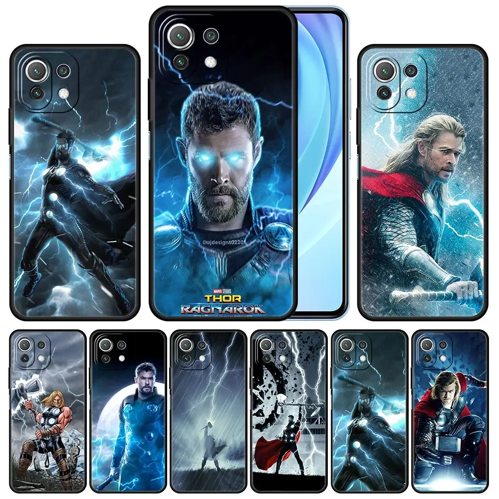 

Cover Case for Xiaomi 11 11T 10 10T 9 9T Lite Note 10 Poco X3 NEC X4 M3 M4 F2 F3 Pro 5G Matte Luxury Funda Cell Marvel Thor