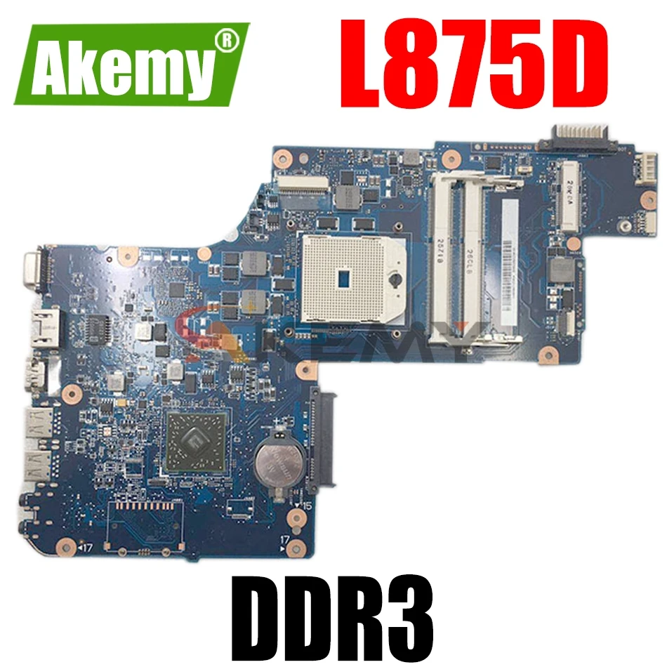 

H000043850 H000043580 Laptop motherboard For Toshiba Satellite L875D Main board DDR3 H000043850 PLAC CSAC UMA Socket fs1