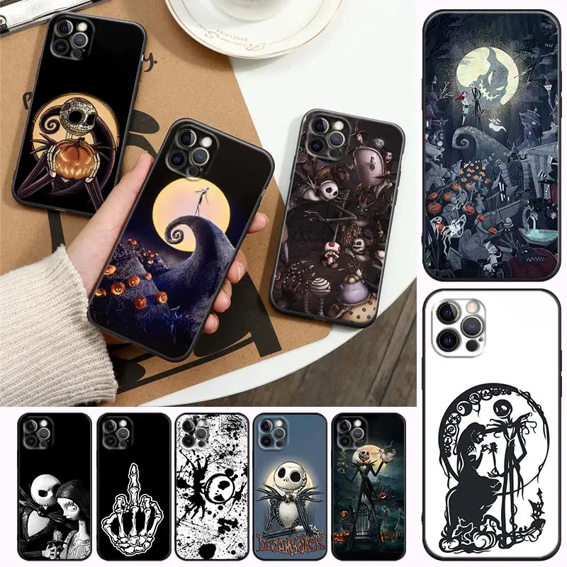 

Terror Skellington Fashion Phone Case for Apple iPhone 13 12 11 8 7 SE XR XS Max 5 5s 6 6s Pro Plus Silicone Case Funda Capa