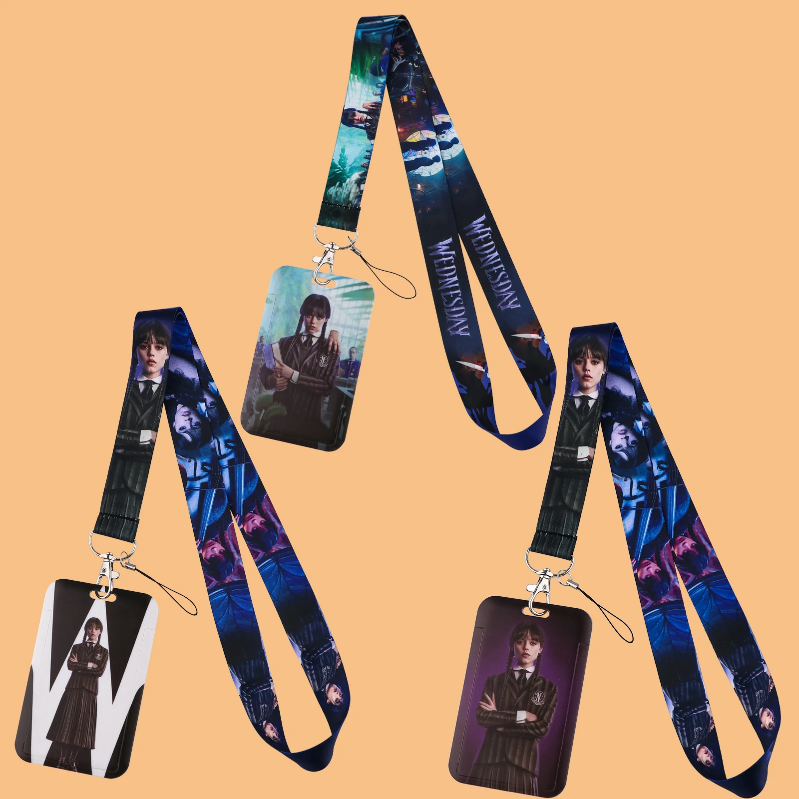 

Wednesday Valentine's Day Neck Strap ID Card Holder Lanyard Badge Holder Name ID Sleeve Business Exhibit Office school Hang Rope