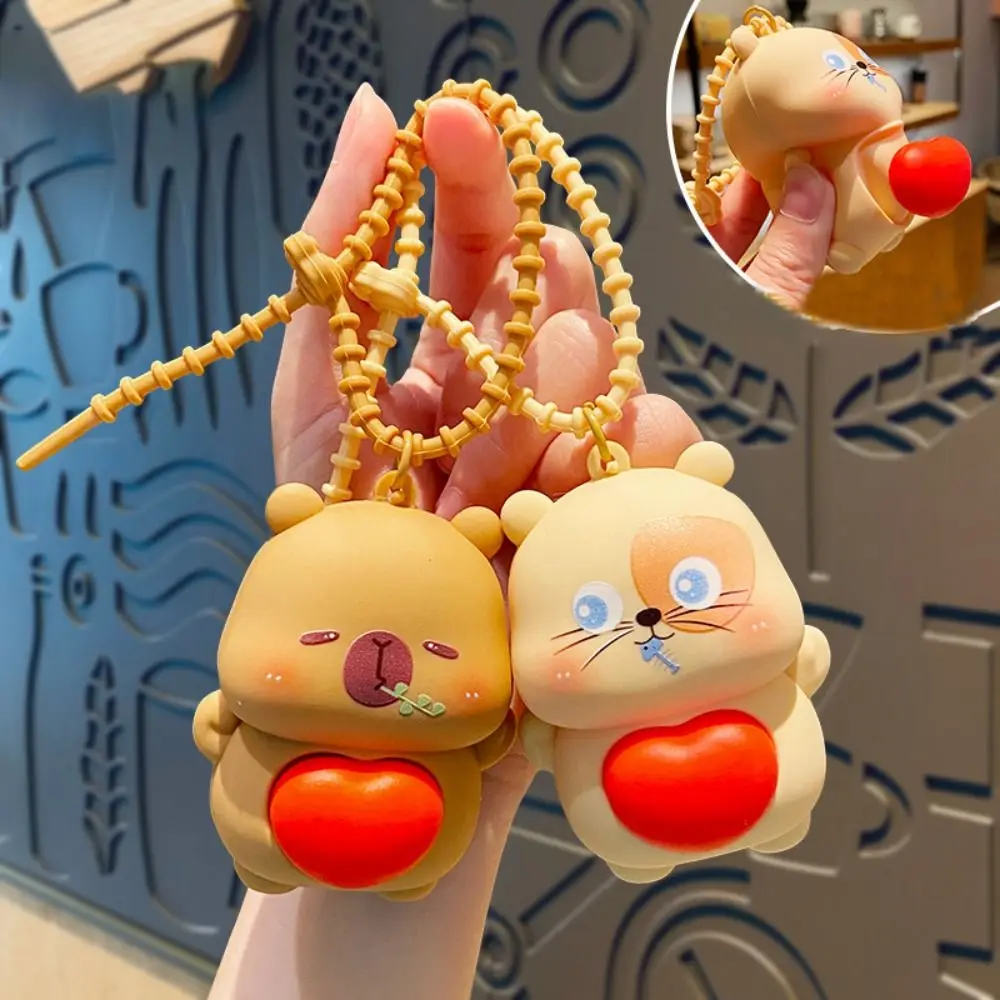 Милые игрушки из ПВХ с мультяшными животными мягкие мультяшные рельефные для