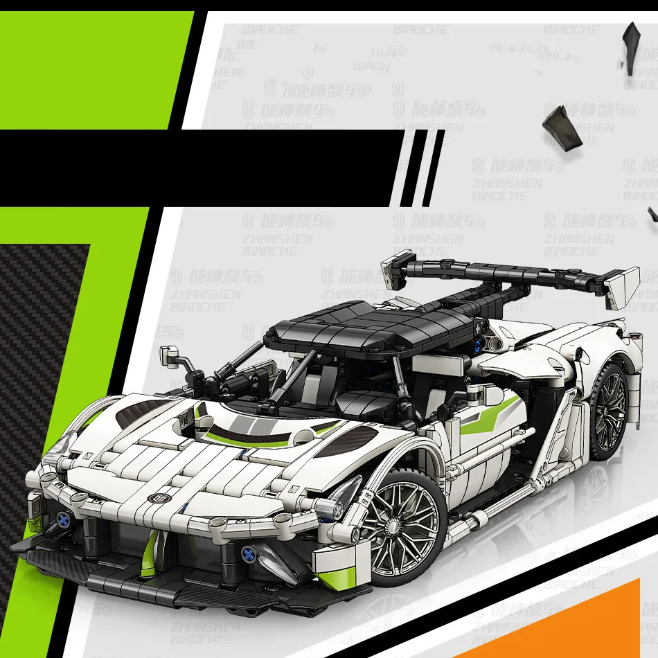 Технический масштаб 1:14 супер спортивный автомобиль Jesko строительный блок 2 4 ГГц с