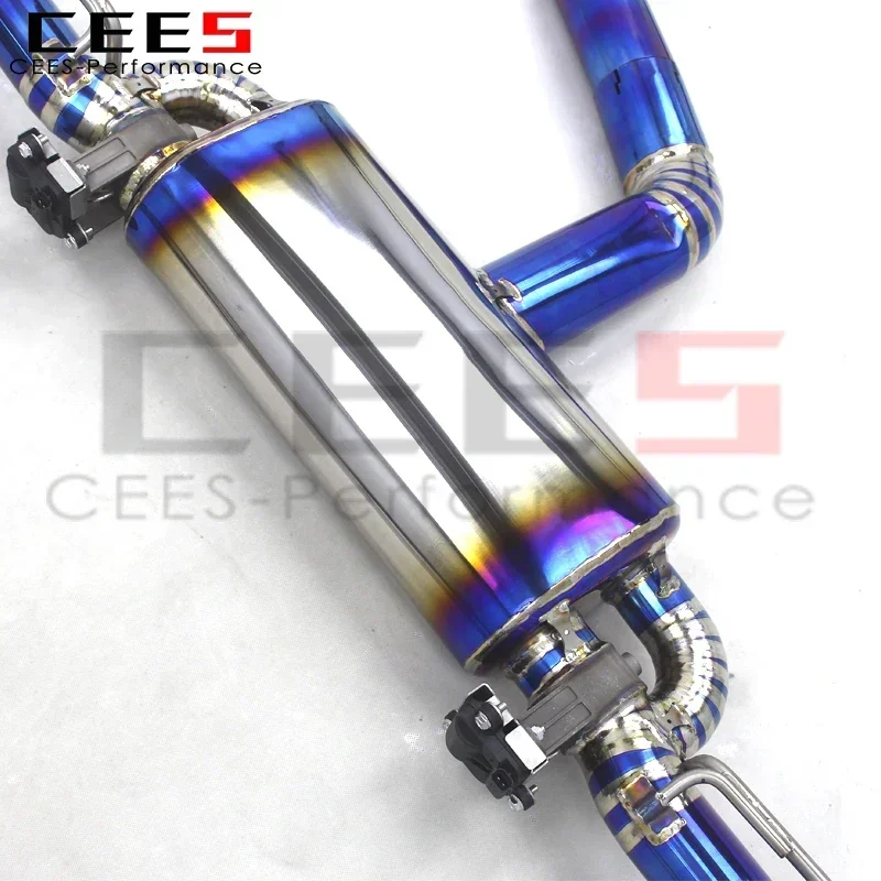 Система выхлопных труб CEES Catback для VW GOLF 8/MK8/GTI 2.0T 2020-2024 титановый глушитель