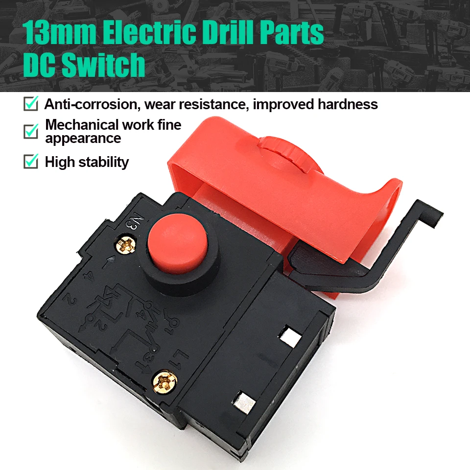 

DC Switch GSR7.2V-1 12-2 12V-1 9.6V-19.6V-2 14.4V-2 Replace For Bosch 13mm Electric Drill China Type Switch Hardness Fast Good