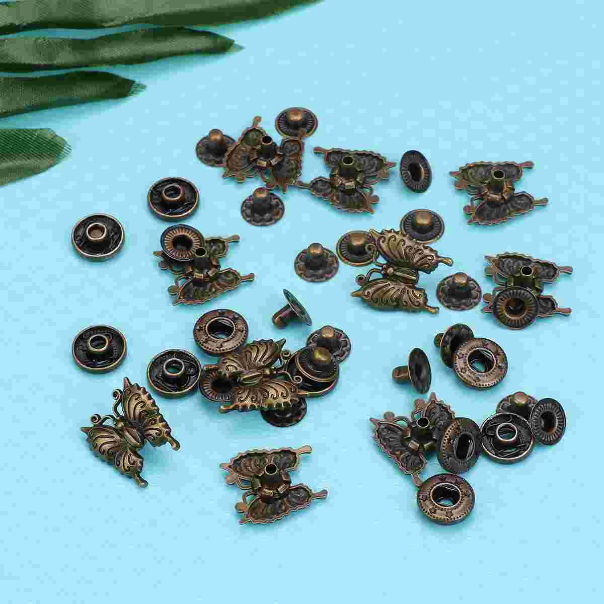 

10 Sets Sewing Press Buttons Brass Fasteners Metal Snap Buttons Magnetic Snaps Cartoon Snap Fastener Press Studs