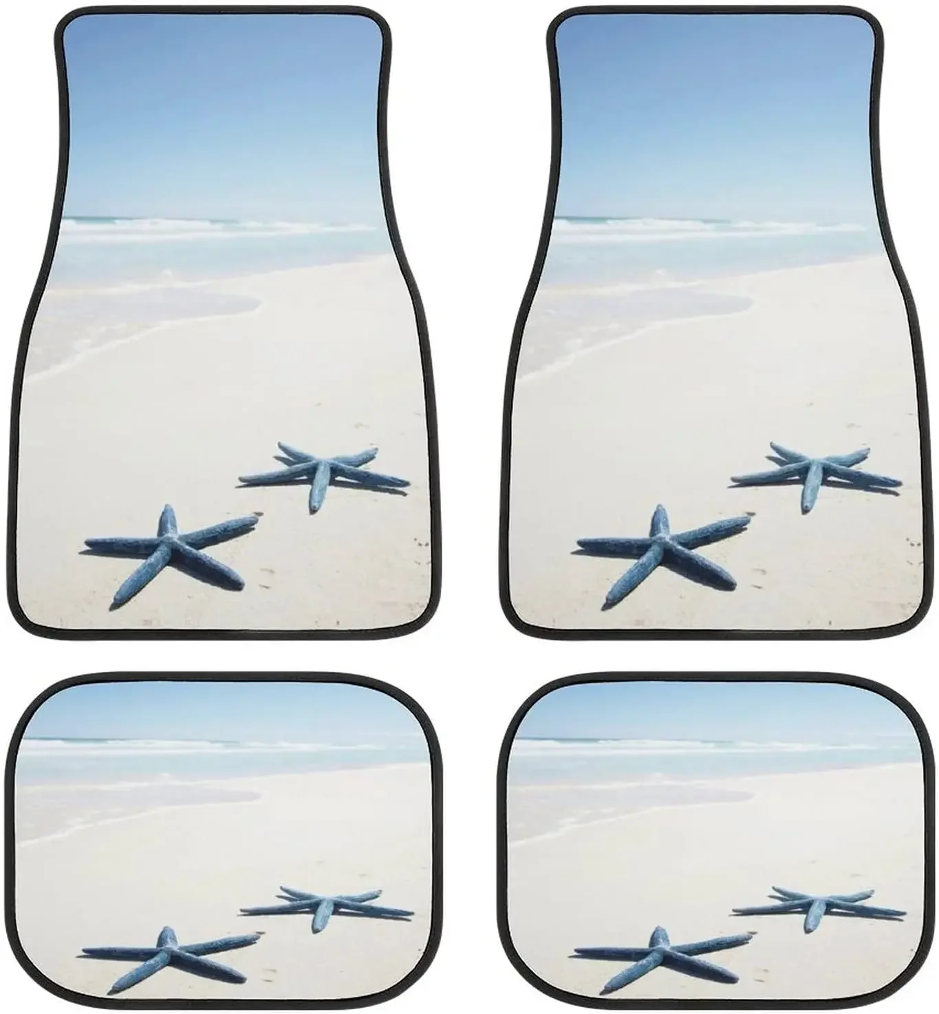Автомобильные коврики Beach Seaside Starfish by The Sea FrontRear полный комплект из 4 предметов