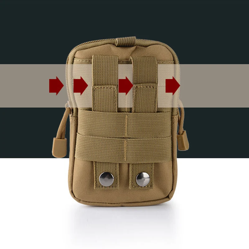 Military Molle Pouch Waist Bag Camo Waterproof Nylon Multifunction Casual Men Fanny Waist Pack Male Small Bag Mobile Phone Case