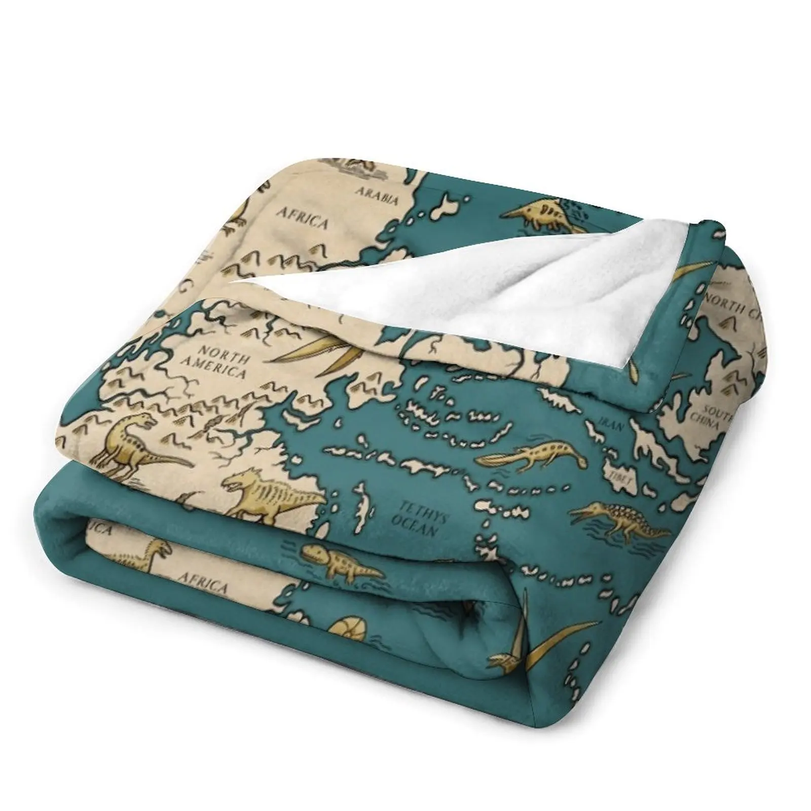 Плед-одеяло Pangaea с картой суперконтинента милые воздушные змеи идеи для подарка