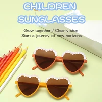 kids fashion sunglasses love shape boy girls glasses personality new style childrens sunglasses eyewear outdoor uv protection