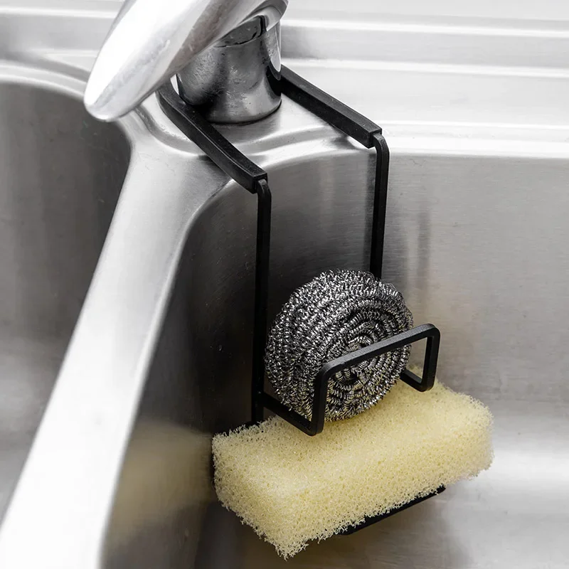 

Durable Sink Sink Sponge Holder Small Kitchen Bathroom Metal Organizer Liquid Dish Drainer Faucet Rack Shower Convenient
