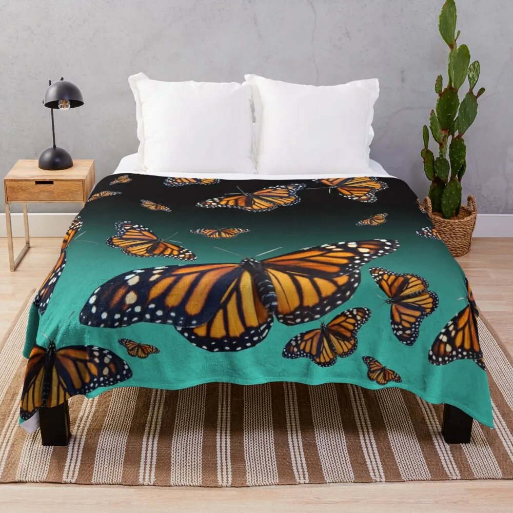 

Beautiful Butterfly Throw Blanket Ultra Soft Blankets Lightweight Cozy for Bed Couch Sofa Queen King Twin Size Butterfly Blanket