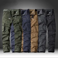 camouflage pants men pure cotton outdoor military multi pockets pants camo tactical trousers army pants male spring autumn 2022