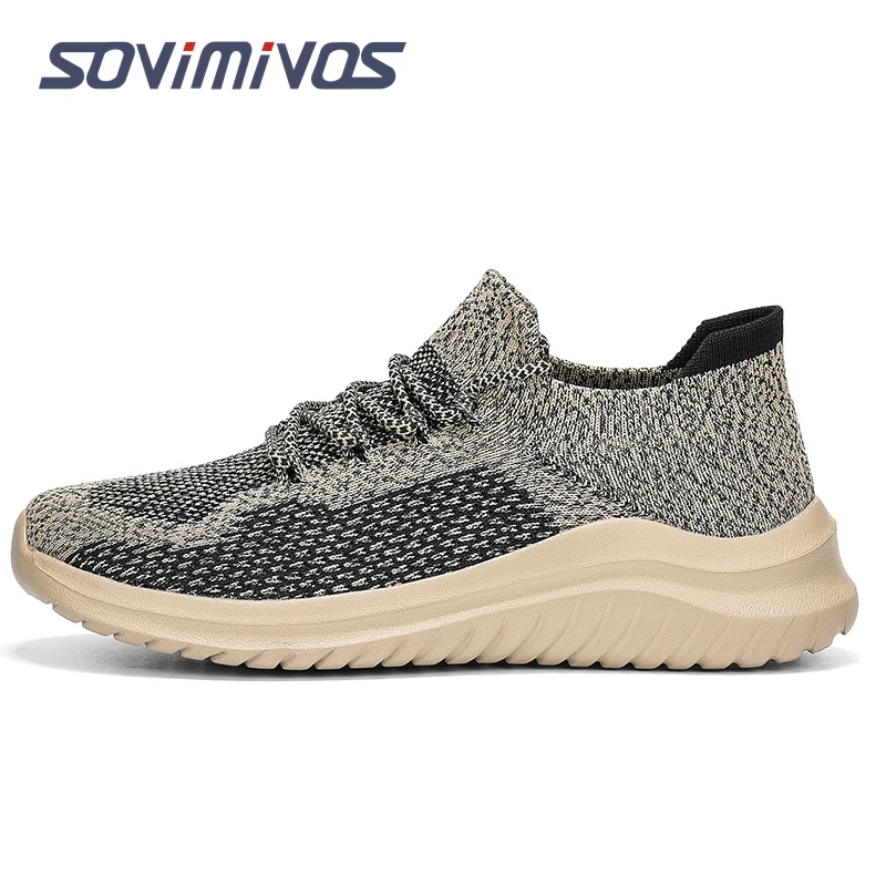 Running Shoes Men&Women Outdoor Sport Shoes Breathable Lightweight Sneakers Air Mesh Upper Anti-slip Natural Rubber Outsole