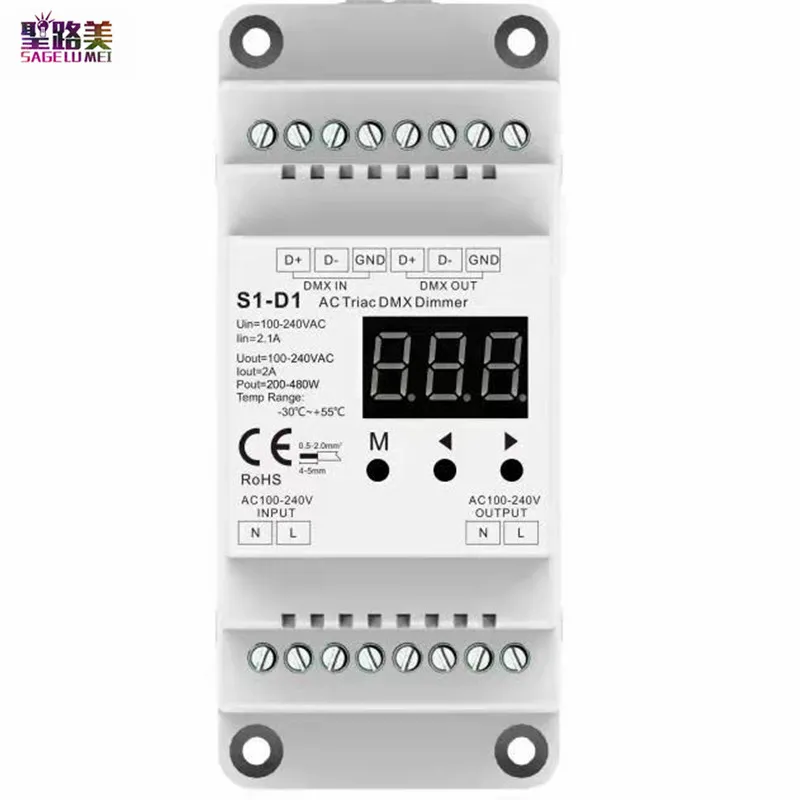 

SAGE LU MEI S1-D1 DMX диммер 480 Вт