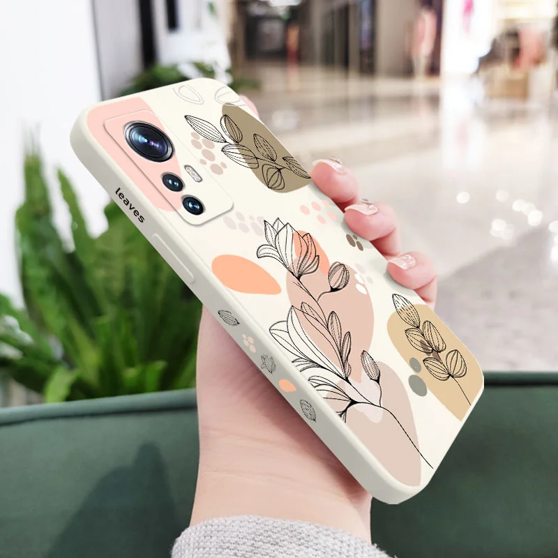Abstract Plants Phone Case For Xiaomi Mi 13 12S 12 11 Ultra 10 9 12T 11T 10T 9T Lite Poco F4 X4 M4 F3 X3 M3 Pro 4G 5G GT Cover