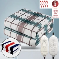 electric heated blanket 220v plush thicker thermostat throw blanket double body warmer bed mattress electric heated carpets mat