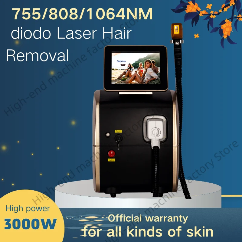 Depiladora Лазерный диодный лазер Безболезненная машина для удаления волос